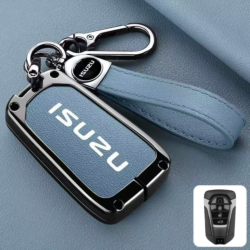 Load image into Gallery viewer, Isuzu Aluminum Alloy Shockproof Car Key Case Cover for D-Max, MU-X, Lingtuo, Ruimai
