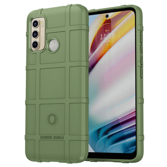 Motorola Moto G60 - Shield Shockproof Rugged Heavy Duty Case With 2PC Tempered Glass Screen Protector