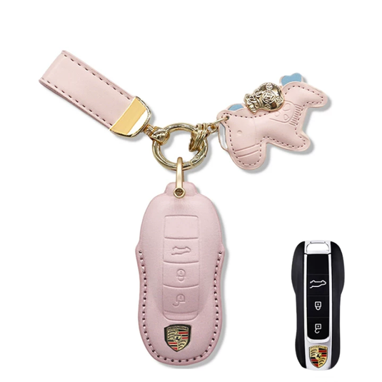 Porsche Genuine Leather Full Wrap Key Fob Case For Panamera, Cayenne, 911, Macan, Boxster, Cayman, 718 - i-Station Mobile Phone & Electronic Device Repair and Accessories