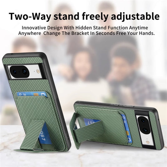 [With Card Slot] Google Pixel 9/Pro/Pro XL - PU Leather + TPU 2 in 1 Card Holder Foldable Stand Phone Case