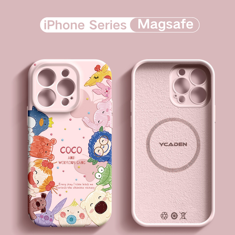 Load image into Gallery viewer, [Magsafe Compatible] Apple iPhone 13/Pro/Pro Max Cartoon Liquid Silicone Shockproof Fashion-Forward Series Case
