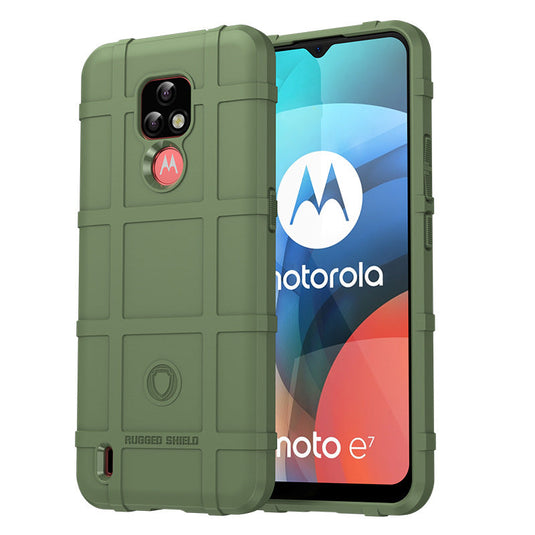 Motorola Moto E7/E7Plus/E7 Power/E7i Power - Shield Shockproof Rugged Heavy Duty Case With 2PC 9H Glass Screen Protector