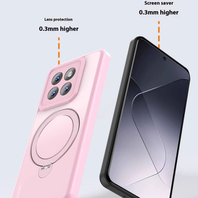 Load image into Gallery viewer, [Magsafe Compatible] Xiaomi 14 (23127PN0CC, 23127PN0CG) - Invisible Stand Transparent Matte Shockproof Protection Case
