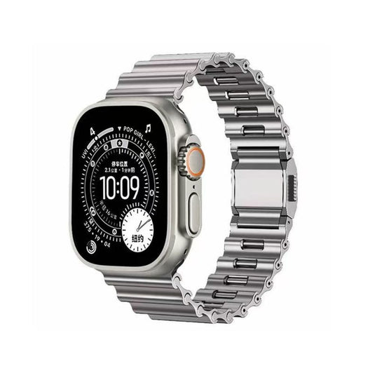 [44mm] Apple Watch Series 6/5/4/SE Dual-Layer Design with Titanium and Silicone Watch Band - i-Station Mobile Phone & Electronic Device Repair and Accessories