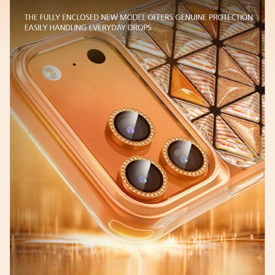 [Magsafe Compatible] Apple iPhone 17/Pro/ Pro Max - Kingxbar Geometric 3D Shockproof Phone Case