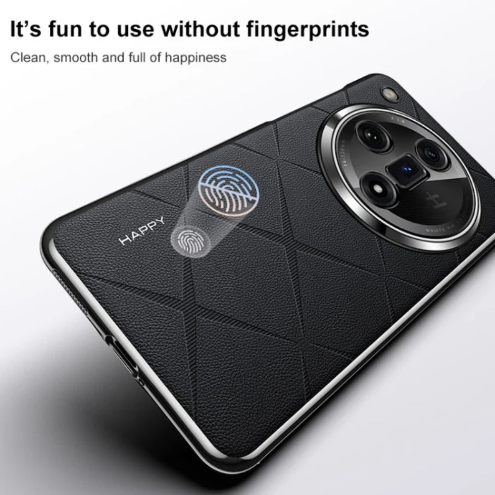 OPPO Find X8 Pro - Plain Leather PC Phone Case - i-Station Mobile Phone & Electronic Device Repair and Accessories
