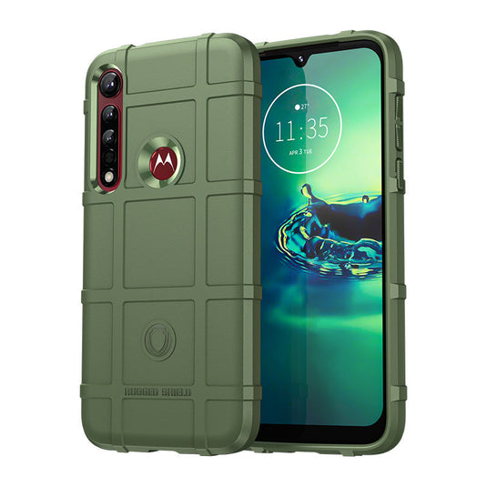 Motorola Moto One Vision/One Vision Plus - Shield Shockproof Rugged Heavy Duty Case  With 2PC Tempered Glass Screen Protector