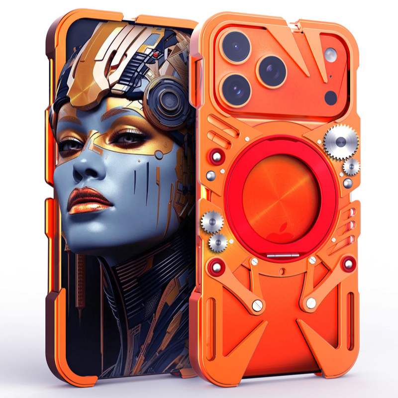 Load image into Gallery viewer, [With 360° Rotating Stand] Apple iPhone 17 Pro/Pro Max - Aluminum Alloy Metal Frame Shockproof Case
