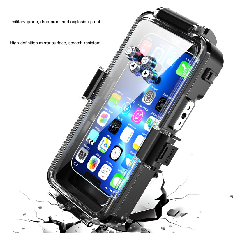 Load image into Gallery viewer, [Diving IPX8 30M/98FT Waterproof] Apple iPhone 13 / 13 Mini / 13 Pro / 13 Pro Max - Underwater Protective Lanyard Phone Case
