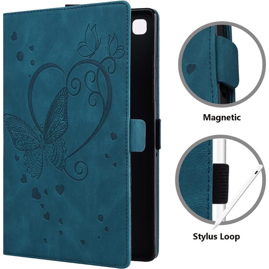 [With Card Slot] OPPO Pad (OPD2101) - Vintage Butterfly Embossed Stand Case