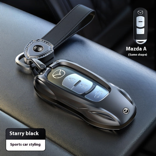 Mazda Stylish Metal Car Key Protective Case For CX-5, CX-3, CX-30, CX-8, MX-5, Mazda3,6