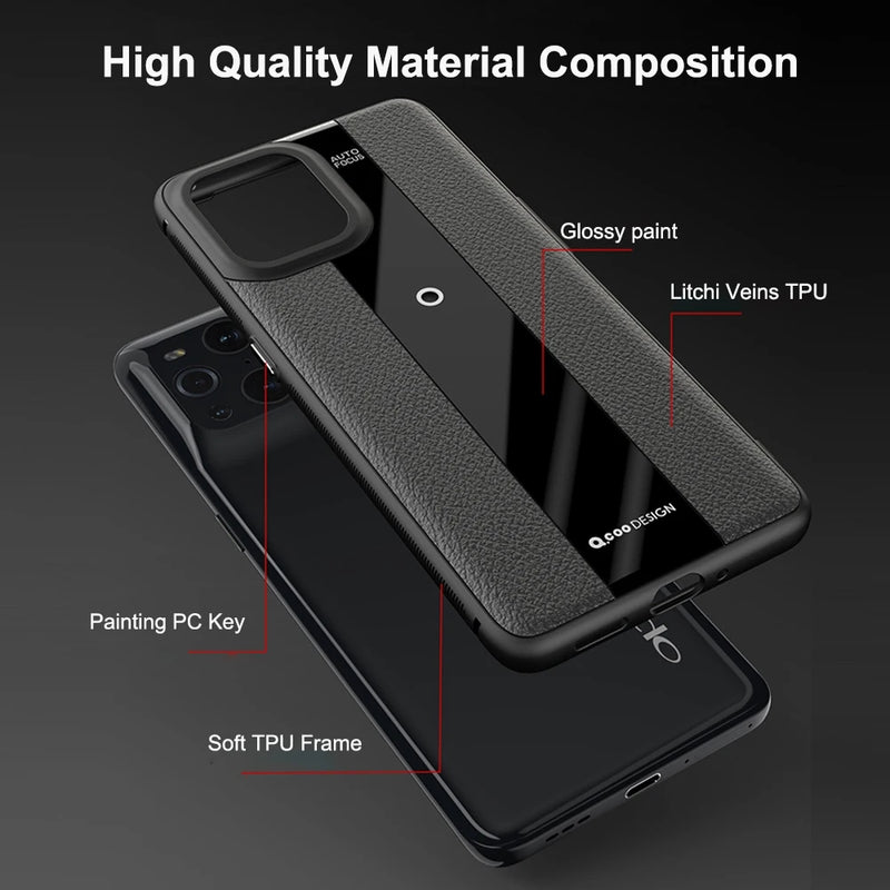 Load image into Gallery viewer, OPPO Find X5/Pro - Luxurious Litchi-Texture Silicone Protective Case
