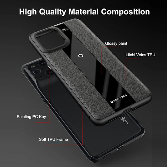 OPPO Find X5/Pro - Luxurious Litchi-Texture Silicone Protective Case