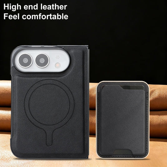 Apple iPhone Duo - Kalebol Slim MagSafe Ring Magnetic Card Bag Leather Phone Case - Polar Tech Australia