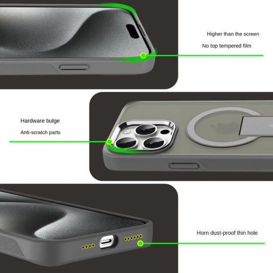 [Magsafe Compatible] Apple iPhone 14/Plus/Pro/Max - Magsafe Magnetic Frosted Transparent Case