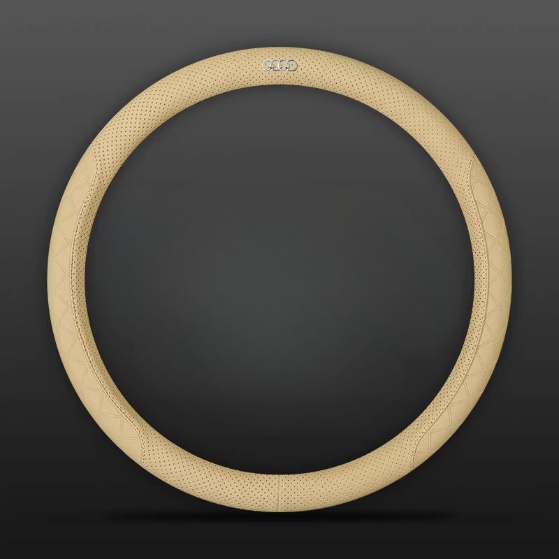 Load image into Gallery viewer, Audi PU Leather Steering Wheel Cover with Heat-Pressed Embossed Texture For A5, A6, A7, A8L, Q2L, Q3, Q4, Q5L, Q7, Q8
