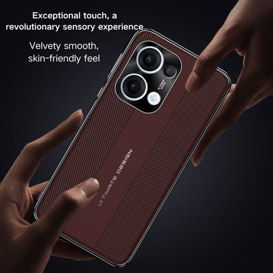 OPPO Reno13 / Pro - Classic Business Solid-Color Leather Phone Case