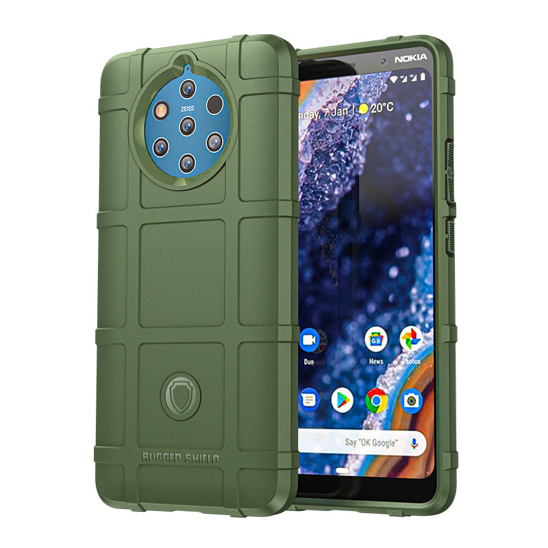 Load image into Gallery viewer, Nokia 9 PureView - Shield Shockproof Rugged Heavy Duty Case With 2PC 9H Tempered Glass Screen Protector
