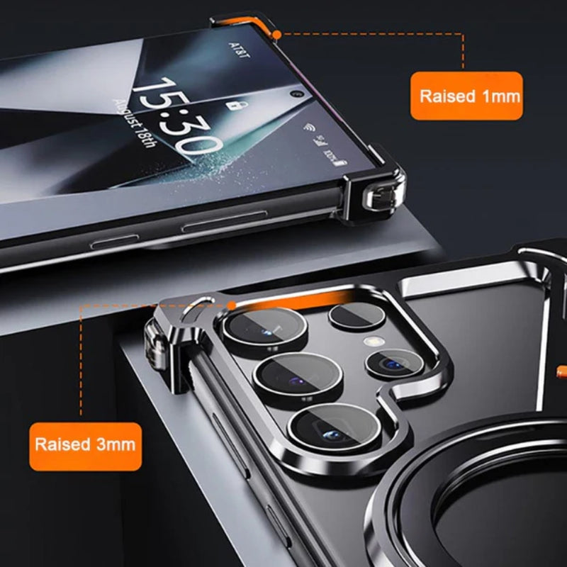 Load image into Gallery viewer, [Z-type metal bracket shell] Samsung Galaxy S24/Plus/Ultra - Magsafe Magnetic Phone Case
