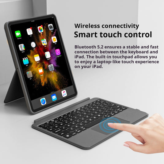 [Detachable] Apple iPad Pro 12.9-inch 3rd/4/5/6th Gen (2018/2020/2021/2022) Two-way Split Bluetooth Keyboard Protective Case With Backlight