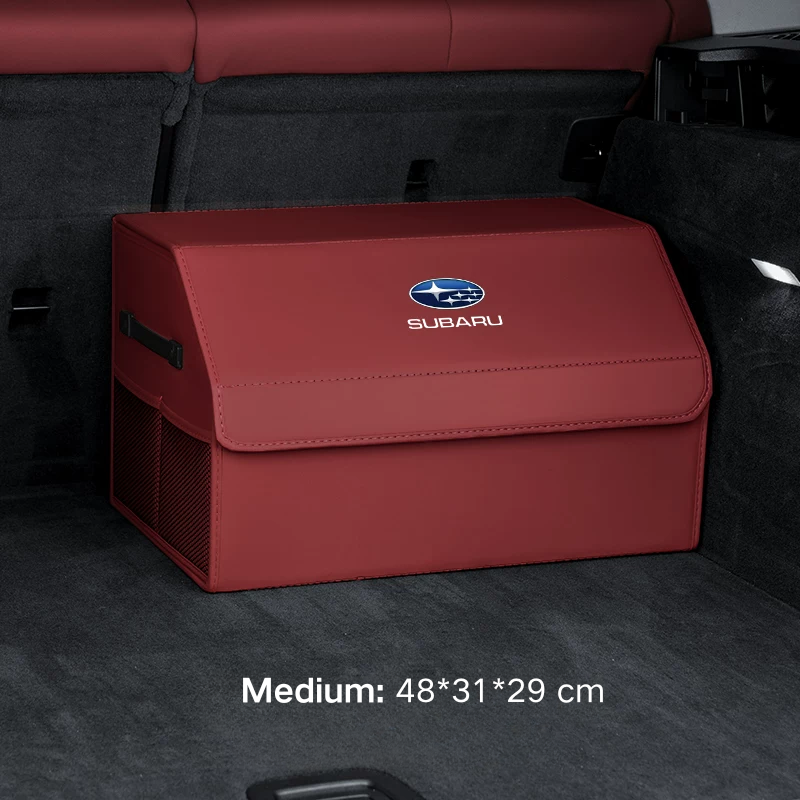 Load image into Gallery viewer, Subaru Microfiber Leather Car Trunk Storage Box for Outback, Forester, Impreza, WRX, XV, Crosstrek, Ascent, Legacy, STI - i-Station Mobile Phone &amp; Electronic Device Repair and Accessories
