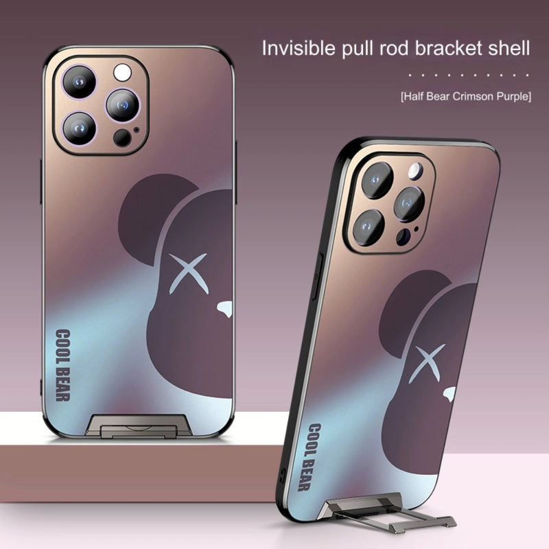 Load image into Gallery viewer, [Pull-Out Bracket] Apple iPhone 12/Pro/Max - Anti-Fingerprint Ultra-Thin Phone Case
