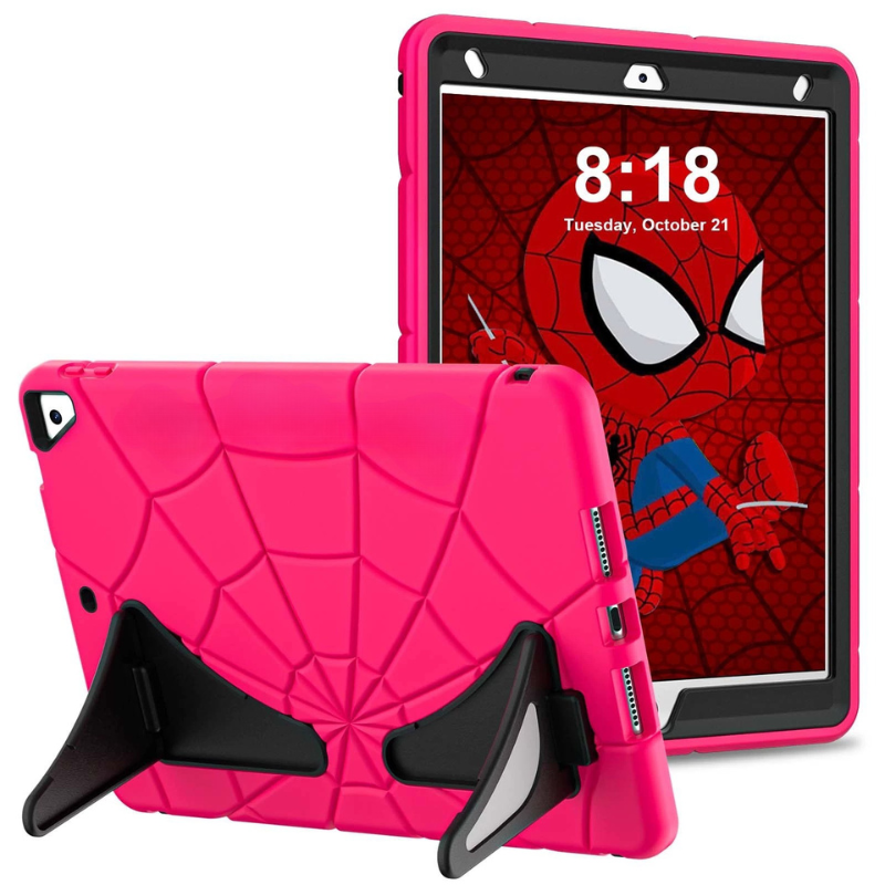 Load image into Gallery viewer, [Built-in Stand][With Pen Slot] Apple iPad Mini 6/7 8.3'' 6/7th Gen (2021/2024) Spiderman Cartoon Kids Full-cover Silicone Shockproof Case - i-Station Mobile Phone &amp; Electronic Device Repair and Accessories
