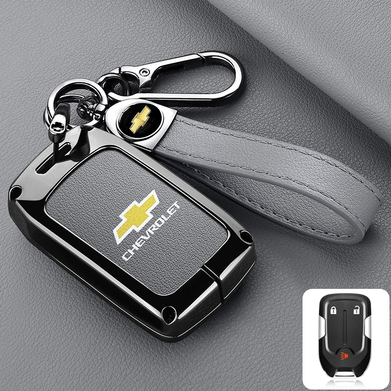 Load image into Gallery viewer, Chevrolet Stylish Zinc Alloy Key Fob Case for Suburban, Tahoe, Silverado, Colorado, Blazer, Equinox, Traverse
