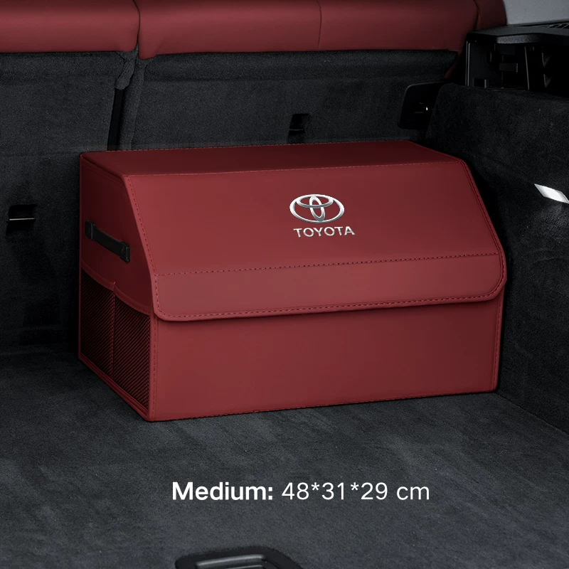Load image into Gallery viewer, Toyota Microfiber Leather Car Trunk Storage Box for Highlander, Camry, Avalon, RAV4, Venza, Corolla, Prado, Land Cruiser

