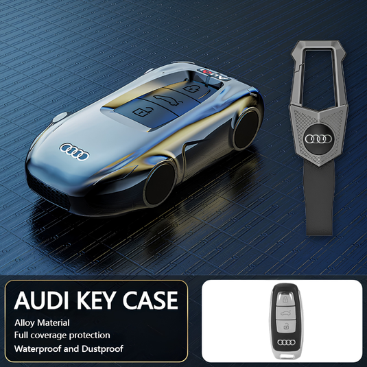 Audi Zinc Alloy Silicone Car Key Fob Case Cover For A3, A4, A5, A6, A8, Q2, Q5, Q7, Q8, e-tron - i-Station Mobile Phone & Electronic Device Repair and Accessories