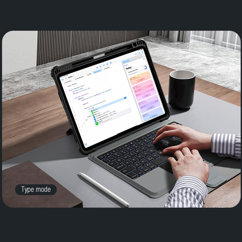 Load image into Gallery viewer, [With keyboard] Apple iPad 10.9&quot; 10th (2022) - Nillkin Bumper Combo Backlit Keyboard Case
