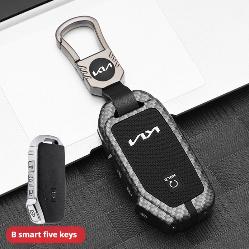 Load image into Gallery viewer, Kia Zinc Alloy + Silicone Car Key Fob Case Cover For K5, Seltos, Sportage, Sorento, Cerato, Ceed, Niro EV, Telluride, Soul, Proceed - i-Station Mobile Phone &amp; Electronic Device Repair and Accessories
