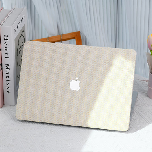 MacBook Pro 16.2" (A2141) - Checkered Pattern Leather Protective Case