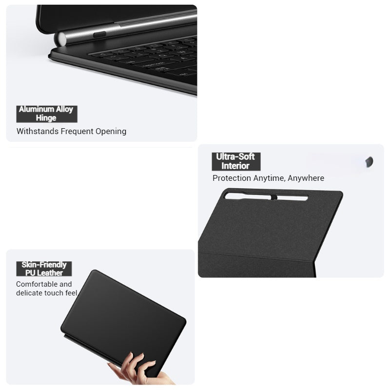 Load image into Gallery viewer, [[Magic Keybord][With BacKlit] Samsung Galaxy Tab S7/S8/S9 11&quot; - Precision Multi-Touch Trackpad Magnetic Smart Wireless Keyboard Case
