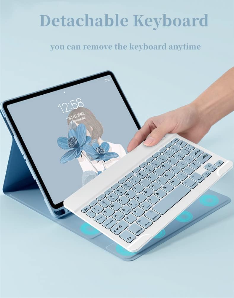 Load image into Gallery viewer, [Without Backlight] Apple iPad 10.9&quot; 10th (2022) - Detachable Magnetic Wireless Keyboard Case
