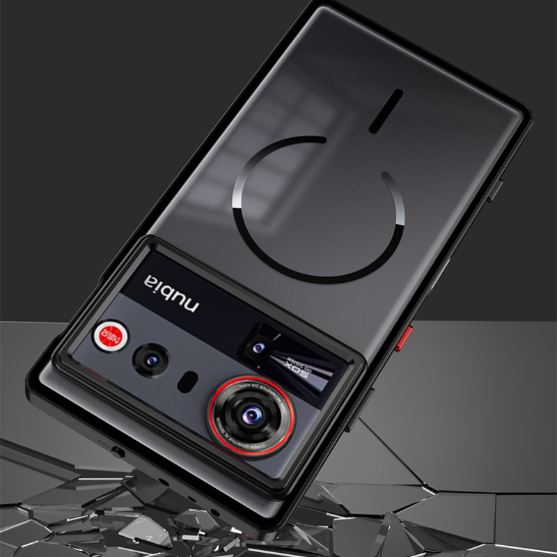 Load image into Gallery viewer, [Magsafe Compatible] ZTE Nubia Z80 Ultra - Semi-transparent Essentials Series Case With Metal Frame

