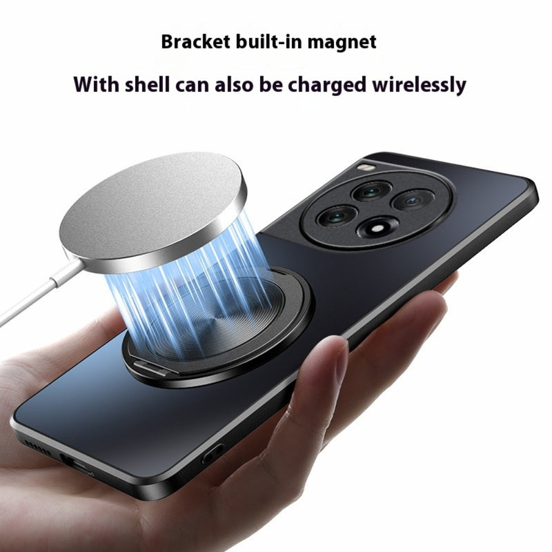 Load image into Gallery viewer, [Magsafe Compatible] OnePlus 11 (PHB110, CPH2449, CPH2447, CPH2451) - Electroplated Magnetic Matte Stand Protective Case
