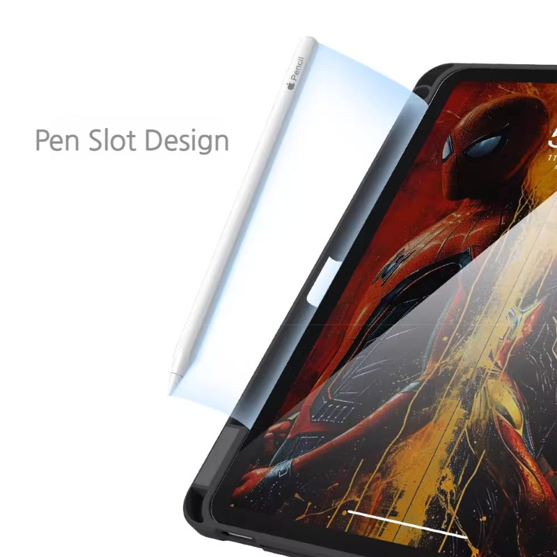 Load image into Gallery viewer, [Built-in Pen Slot] Apple iPad Air 11-inch M2/5 (2024/2025) Iron Man Smart 360° Degree Rotate Stand Shockproof Flip Cover Case
