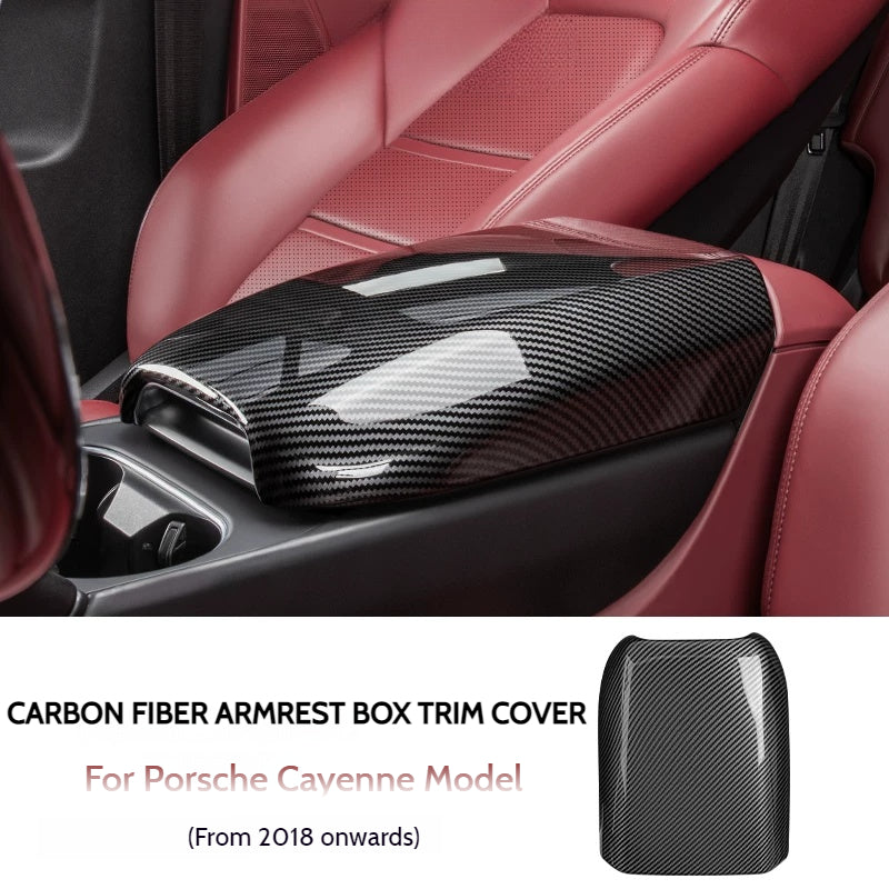 Load image into Gallery viewer, Porsche Carbon Fiber Center Armrest Cover for Porsche Cayenne For Cayenne - i-Station Mobile Phone &amp; Electronic Device Repair and Accessories
