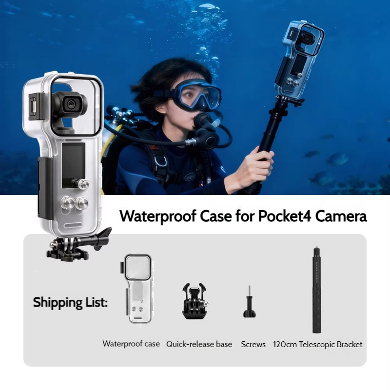 Load image into Gallery viewer, DJI Osmo Pocket 4 – 60M Underwater Housing Waterproof Diving Protective Case for Diving, Surfing &amp; Swimming - i-Station Mobile Phone &amp; Electronic Device Repair and Accessories
