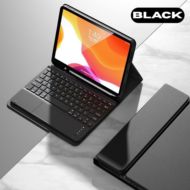 Load image into Gallery viewer, Apple iPad Pro 11-inch 1st/2nd/3rd/4/5th Gen (2018/2020/2021/2022/2024) Smart Wireless Keyboard Flip Case With Backlit
