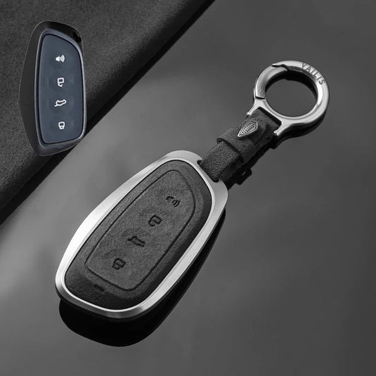 Great Wall High-Quality Suede Car Key Fob Case Cover For Haval Raptor, Dargo 2nd Gen, Xiaolong Max, Shenshou, H6