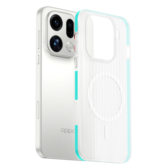 [Magsafe Compatible] OPPO Find X9 Pro - Frosted Semi-Transparent Grid Texture PC Case