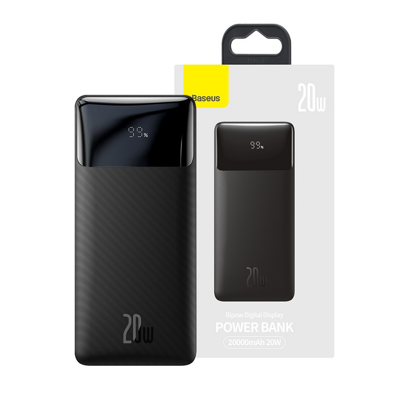 Load image into Gallery viewer, Baseus Bipow Fast Charging Power Bank 10000mAh 20W (Overseas Edition) PPBD050301-Black
