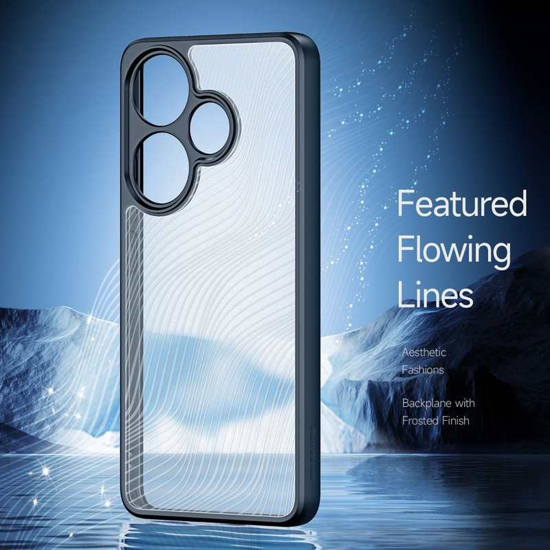 Load image into Gallery viewer, Xiaomi Redmi Turbo 3 Transparent Matte Shimmering Shockproof Essentials Series Case
