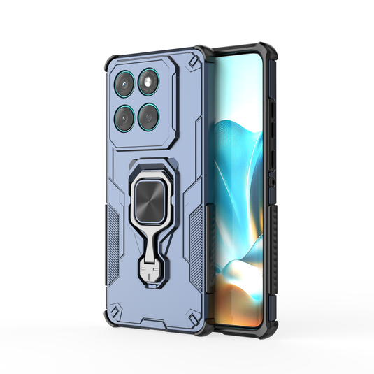 [Built-in Ring Bracket] Motorola Moto Edge 60 Fusion Mecha-style Anti-slip Protective Hard Heavy Duty Series Case
