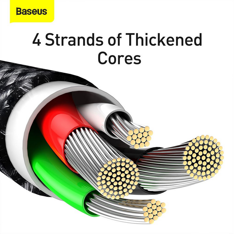 Load image into Gallery viewer, Baseus Tungsten Gold Fast Charging Data Cable USB to iP 2.4A 2m

