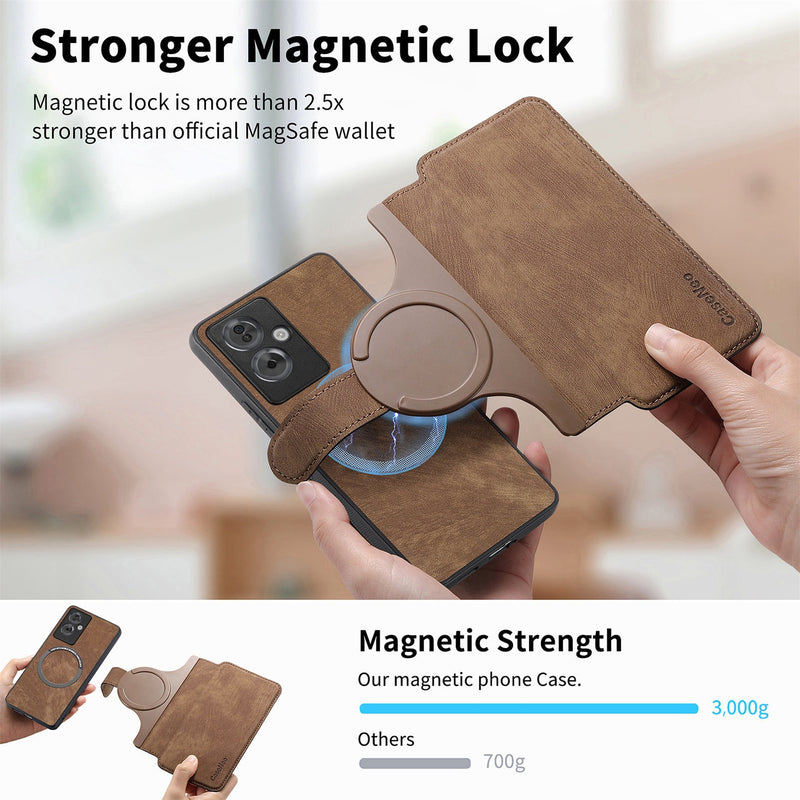 Load image into Gallery viewer, [With Card Slot] Realme 13 Pro / Plus 5G - Multi-functional Leather Wallet Case With Magnetic Flip Cover
