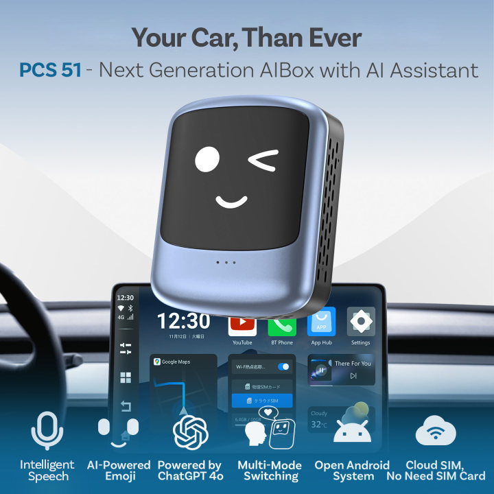 Load image into Gallery viewer, Ottocast Wireless CarPlay AI Box Nano – Android 13, 8GB+128GB, Streaming, Voice Assistant, SIM/SD, Split-Screen, Android Auto
