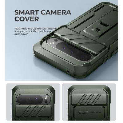 [With Slide Camera Cover & Built-in Screen Protector] Google Pixel 10 Pro XL - Dexnor Military Grade Heavy-Duty Shockproof Rugged Case - i-Station Mobile Phone & Electronic Device Repair and Accessories